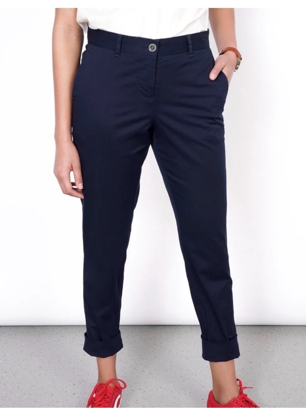 Wildfang The Essential Trouser Navy Blue Women’s Size 10
